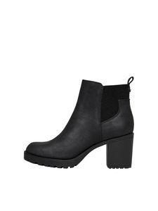 Only Damen Schuhe OnlBarbara Bootie Stiefel Stiefellette Blockabsatz, Farbe:Schwarz, Größe:EUR 38
