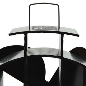 vidaXL Ventilátor na sporák s tepelným pohonem 4 lopatky černý