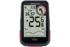 Sigma Sport ROX 4.0 HR Set GPS-Fahrradcomputer mit Herzfrequenzsensor Black