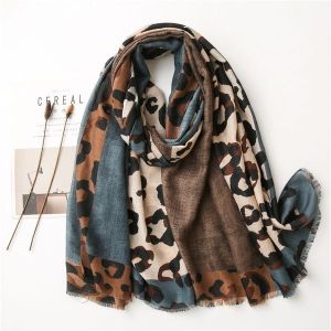 Szalik Leopard-Blue KP12096