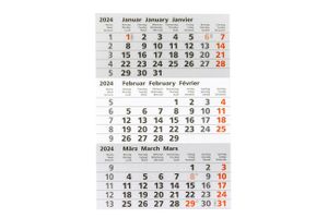 Kalendarium 2024 / 2025 Edelstahlkalender Tischkalender Monatskalender Stehkalender Kalender Metall Magnetisch 3 Monate 2 Jahr Jahre –  Germany