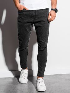 Ombre Herren Hose Jeans Jeanshose mit gerader Passform, Taschen 98% Baumwolle, 2% Elasthan, Blau, Schwarz, Grau, S-XXL, Schwarz XL