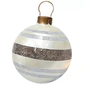 Weihnachtsbällchen Hanges Loch aufblasbare dekorative goldene Schneeflocken Weihnachts -Party -Ballon zu Weihnachten-Silber