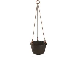 Marina závesný kvetináč hnedá priemer 20 cm