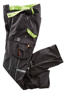 Softshellhose Terrax Workwear Gr.52 schwarz/limett