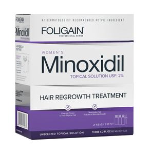 Haarwuchsmittel, Foligain, Minoxidil 2%, inkl. Pipette, 3x 60ml