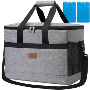 Isolierte Thermotasche Auslaufsicher Wasserfest Kühltasche für Lebensmittel Getränke Picknik Strand Lunch 23843, Größe:40 L