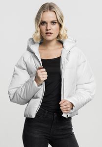Dámská zimní bunda Urban Classics Ladies Hooded Oversized Puffer Jacket offwhite - M