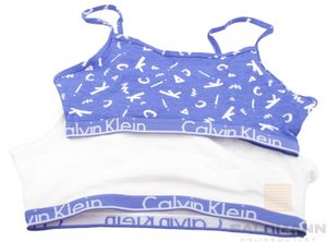 2er Set Calvin Klein Modern Baumwolle Mädchen Bustier Top Gr. S mehrfarbig Neu