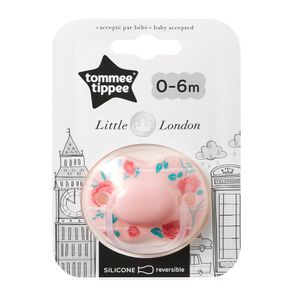 Tommee Tippee Little London Smoczek uspokajający 0-6m Girl