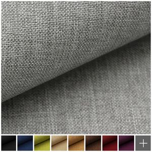 novely® LUSO fein gewebter Polsterstoff Bezugsstoff Meterware Möbelstoff Mélange - Farbe: 05 Grau
