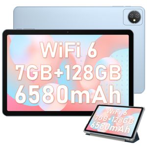 Blackview Tablet 10 Zoll, Tab 8 WiFi Tablet Android 12, Tablet 5G/2.4G WiFi 6, 7GB(4GB+3GB)RAM+128GB ROM(TF 1TB), 6580mAh Akku, 13MP+8MP Kamera/HD+ IPS/GMS Certified/BT5.0/OTG/Dual-Lautsprecher/Type-C with Schutzhülle