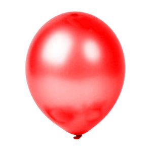 50 Standard Luftballons 30 cm, Rot metallic (glänzend)