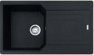 Franke Urban - Fragranit Küchenspüle UBG 611-86, 860x500 mm, schwarz matt 114.0700.111