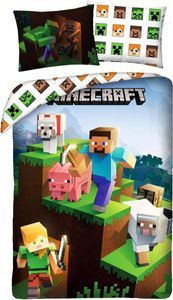 Bavlněné ložní povlečení Minecraft - Animals
