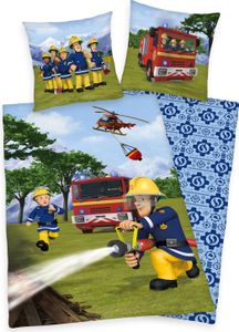 Feuerwehrmann Sam - Wendebettwäsche (Renforcé) - 80x80/135x200cm