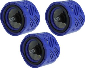 vhbw 3x Staubsaugerfilter kompatibel mit Dyson SV09, DC58, V6, DC74, DC62, V6+, DC59 Staubsauger - HEPA-Nachmotor-Filter Lila