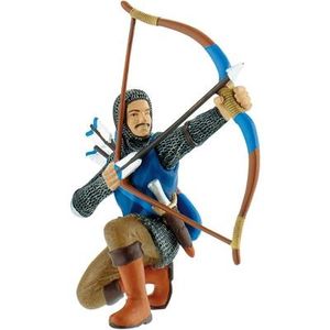 Bullyland 80781 - Figurine World, Ritter, Bogenschütze blau 4007176807811
