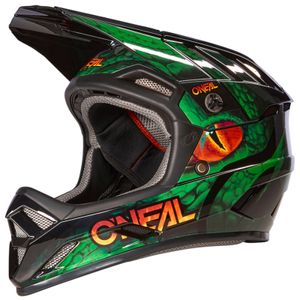 O`NEAL BACKFLIP Helmet VIPER V.23, MTB-Full-Face Helm, Farbe:black/green, Größe:M (57-58cm)