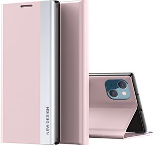 pouzdro na iPhone 13, kožené PU magnetické flipové pouzdro PC vnitřní ochranné pouzdro s funkcí stojánku pro iPhone 13 růžové