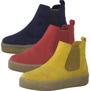 MARCO TOZZI Damen Schuhe Chelsea Boots Stiefeletten 2-25454-26, Größe:39 EU, Farbe:Gelb