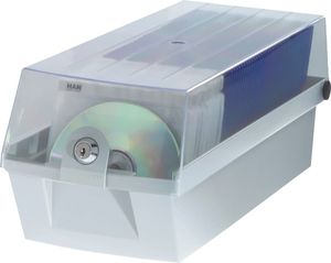 HAN CD/DVD Box MÄX 9260-11 na 60CD plast svetlosivý