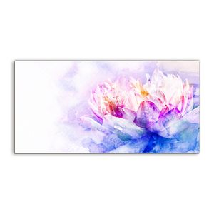 Coloray 120x60 cm Skleněný obraz Expozice Umění Sklo Akvarel květina