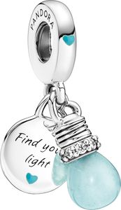 Pandora Charm Anhänger 791123C01 Unicef Limited Edition Glow in the Dark Lightbulb Sterling silver 925