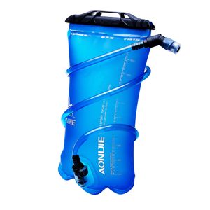 Faltbare Wasserbeutel Flexible Wiederverwendbare Wasserflasche Mit Trinkhalm Farbe 2L
