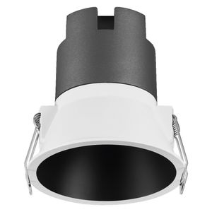 LEDVANCE SPOT TWIST Einbau-Downlight, schwarz, 10W, 800lm, 830 WT, 93mm Durchmesser, warmweiße Lichtfarbe, bis zu 90% Energieersparnis im Vergleich zu Halogen-Downlights, einfache Montage, 3000K