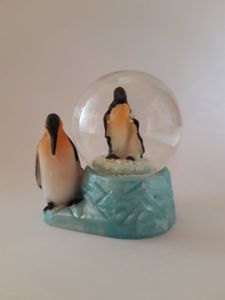 Glitzerkugel Pinguin, Schneekugel Tier Tiere Schneekugeln Wassertier Pinguine