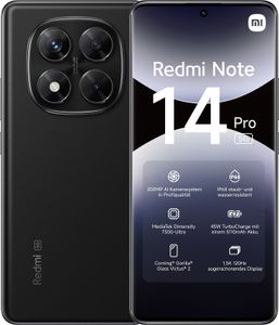 Xiaomi Redmi Note 14 Pro 5G 16,9 cm (6,67") Dual SIM USB Type-C 8 GB 256 GB 5110 mAh Černá