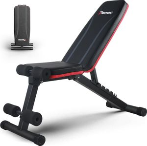 PASYOU Hantelbank Klappbar Verstellbar, Multifunktions Trainingsbank Schrägbank für Ganzkörper-workout?7 in 1 Fitnessbank für zu Hause oder im Fitnessstudio, 230kg Gewichtskapazität