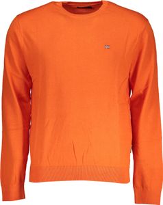 Herren Pullover Rot - Langarmshirt mit Rundhals & Stickerei Logo, Größe: 2XL Farbe: Rosso