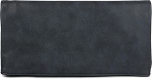 styleBREAKER Fold-Over-Clutch in Wildlederoptik mit Überschlag, 3-in-1 Tasche, Schulterriemen, Trageschlaufe, Schultertasche, Damen 02012190, Farbe:Midnight-Blue / Dunkelblau