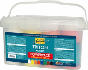 KREUL Acrylfarbe SOLO Goya TRITON Power Pack 8 Flaschen á 750 ml