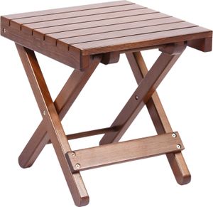 Klappstuhl aus Holz, tragbar, leicht, robust, für drinnen und draußen, Camping, Jagd, Picknick, Angeln, Mini-Klappstuhl
