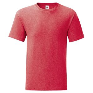 Fruit of the Loom Iconic 150 T-Shirt Farbe: vintage rot meliert Größe: M