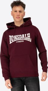 Herren Kapuzensweatshirt normale Passform WOLTERTON Oxblood/Ecru S Lonsdale
