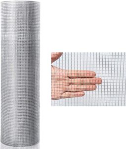 COSTWAY 7x7mm drátěné pletivo pro voliéry kovové drátěné pletivo pro králíky drátěné pletivo pro svařování drátěný plot zahradní plot 15m x 1m