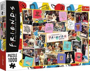 Trefl 10716 Beste Momente, 1000 Teile, Collage mit TV,Charakteren DIY, kreative Unterhaltung Spaß Klassische Puzzles für Erwachsene und Kinder ab 12 Jahren, Friends Friends