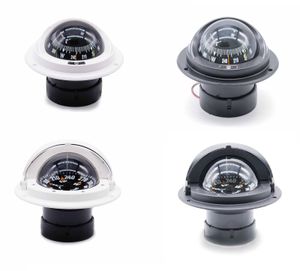 Einbaukompass mit LED Beleuchtung für Boote, Ø 134 oder 1523 mm weiß oder schwarz, justierbar Größe: BZ1 weiß