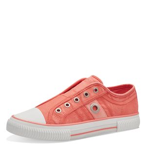 s.Oliver Damen Sneaker Slip-On Slipper Stoffschuh Schnüroptik 5-24708-42, Größe:38 EU, Farbe:Orange