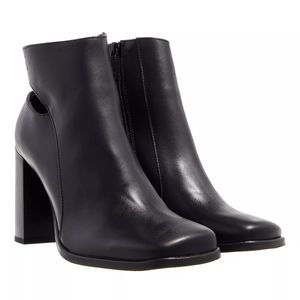 Calvin Klein Heel Zip Boot Lth Triple Black