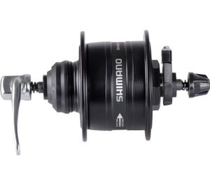 Shimano Nabendynamo DH-3D37 3W Center-Lock, 32 L, Schnellspann, schwarz