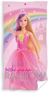 Dievčenská plážová osuška Barbie - Follow Your Own Rainbow
