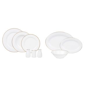 Karaca Lexi Gold 56-teiliges Tafelgeschirr-Set für 12 Personen