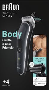 Braun Bodygroomer Series 5 5360 Men's Gentle Full Body Grooming Light Grey