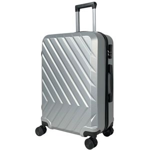 My Travel Bag 1010 Reisekoffer Koffer ABS Hartscharlenkoffer Trolley Silber XL