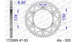 AFAM Aluminiumritzel hinten 17206520